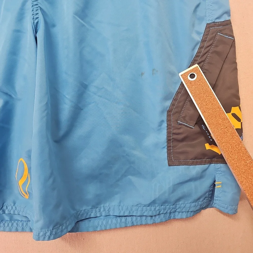 Vtg Vans Shorts Men's 38Beach Swim Trunks Surf Board Old School Skater STAINED